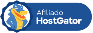 Imagem do selo de empresa afiliada da HostGator